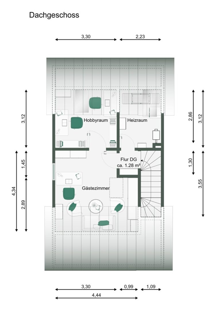Grundriss Dachgeschoss