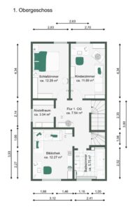 Grundriss 1. Obergeschoss