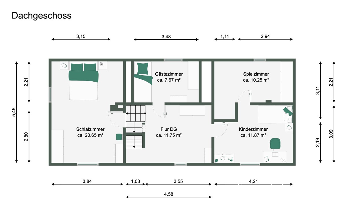 Grundriss Dachgeschoss