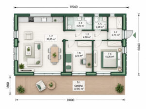 Grundriss Tiny-Haus